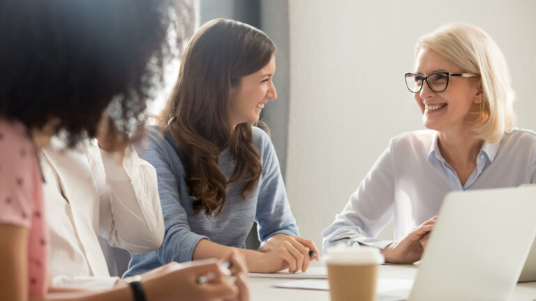 women in meeting
